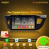 Hizpo 2 Din Android 14 Car Stereo Per Toyota Corolla Ralink 2014 2015 2016 4G Radio Lettore Multimediale di Navigazione GPS Carplay BT