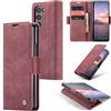Sojlecyu Cover per Samsung Galaxy Z Fold 6 Custodia, a Libro Portafoglio in Premium Pelle PU Porta Carte Flip Case Supporto Protezione Case Cover per Samsung Galaxy Z Fold 6, Vino Rosso