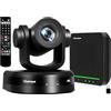 Chameye Set di 4K PTZ telecamera per conferenze con Microfono per conferenza Bluetooth, Zoom 20x, tracciamento automatico AI, USB 3.0, HDMI, telecamera per videoconferenze PTZ per Teams, Zoom (CB201)