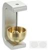 PATIKIL 1 Set Campanello Per Negozio, Campanello Metallico Da Porta Autoadesivo Campanello Appeso Per Apertura Porta Negozio Ingresso Frigorifero Auto, Forma A C, Argento