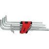 KS Tools 151.4960 Set chiavi maschio ad esagono incassato, extra lunga, 10 pz pollici
