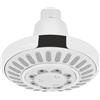 Cornat TECBW3435 - Soffione doccia Crafty, diametro testa 105 mm, 5 tipi di getto, con giunto sferico e ugelli anticalcare, rotondo/cromato/soffione doccia/soffione doccia a pioggia
