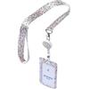 Avery Italia R4828HF-1 Kit porta badge + cordoncino + avvolgibile floreale, porta badge in PVC & ABS 110x68mm contiene 2 carte 55x68mm, cordoncino in Pet riciclato 440x20mm, avvolgibile con filo 80cm