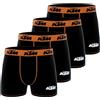 KTM Boxer Uomo Microfibra, Slip Uomo Racing, Motocross (Set di 4) XXL
