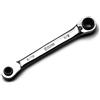 Capri Tools Chiave a cricchetto reversibile 4 in 1 a 120 denti, 5/16, 3/8, 7/16, 1/2, SAE