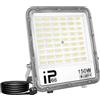 RIGIDON 1x 150W faretto led da esterno con spina, 15000lm fari di sicurezza | proiettore led, faretti, luce bianca 6000K, per giardino cortile garage piazza officina patio, Impermeabile, cavo 1 metri