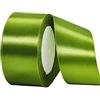 HONGCI 22m Nastro Verde Esercito 40mm,Nastro Raso Nastrino Bordeaux Nastri Regalo Nastro Satin,Fiocco Nastro per Pacchi Regalo,Artigianato,Bomboniere,Bouquet,Natale,Feste di Compleanno Matrimoni Decorazioni