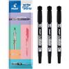 Pilot Pennarelli indelebili 2 in 1, doppia punta fine ed extra fine, gamma Begreen riciclata al 76% (nero, confezione da 3)