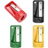 QUARKZMAN 4 Pezzi Temperamatite da Falegname Carpentiere per Matita da Falegname Temperamatite Portatile per Lavorazione del Legno per Matita Muratore Cantiere (Giallo/Rosso/Nero/Verde)