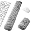 univo colors UnivoColors - Set di poggiapolsi per tastiera e mouse di dimensioni standard, aggiornamento ergonomico 3.0, supporto curvo a onda, supporto confortevole e sollievo dalla fatica, base antiscivolo