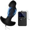 AMAZBEE Plug anale elettrico per la stimolazione della prostata, plug anale in silicone per l'allenamento alla dilatazione, espansore anale bipolare indossabile (Host,1)