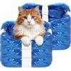 NUTKIT 6 Pezzi Sacchetti Lettiera Gatto per Litter Locker, Anti-Odore & Antibatterici, Sacchetti Pannolini in Materiale EVOH a 7 Strati, Ricarica Compatibile con Litter Genie LittyCat - Blu