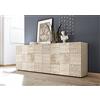 Web Convenienza Madia con 4 Ante Made in Italy - Credenza Contenitore Collezione Miro per Soggiorno Cucina Ingresso Sala da Pranzo Mobile Design moderno originale Rovere Samoa Serigrafato