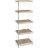 Bizzotto Libreria In Vetro E Legno 40x30x131 Cm 5 Ripiani Line Kenya Bizzotto Salvaspazio