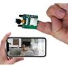GiDaCom Telecamera wifi infrarossi mini modulo 5 volt 28x29mm gestione tramite APP registrazione video 1080P su micro SD