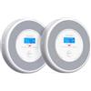 X-Sense Rilevatore di fumo e CO, Allarme vocale (Solo Tedesco), batteria sostituibile, nessun supporto per app e stazioni base SBS50, XP0A-SR, 2 Pezzo