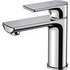 Krobec Rubinetto per Bagno,Rubinetto per Lavabo,Rubinetto Bagno Lavabo, Miscelatore Monocomando per Lavabo,ottone, valvola in ceramica di alta qualità,Attacco UE 3/8″(Cromo).