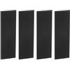 sourcing map 4 fogli distanziatori G10 per manici di coltelli, 11,9 x 4,1 x 0,1 cm, per bilance di coltelli, lastre per la realizzazione di utensili, nero