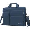 MOSISO 16 pollici Borsa Tracolla Laptop,15-15,6 pollici Custodia PC Compatibile con MacBook Air 15/Pro 16/Pro 15,Dell XPS Plus, Borsa Tracolla con Apertura Laterale&4 Tasche Cerniera, Blu Foschia
