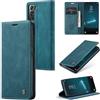 Sojlecyu Cover per Samsung Galaxy S22 Plus 5G Custodia, a Libro Portafoglio in Premium Pelle PU Porta Carte Flip Case Supporto Protezione Case Cover per Samsung Galaxy S22 Plus 5G, Blu verde