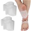 AUTUUCKEE 2 paia di solette ortopediche in gel di supporto per arco e plantare, in silicone, per piedi piatti