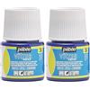 PEBEO - Vernice per Vetro Trasparente Vitrea 160°C - Blu Azzurro - 45 ML (Confezione da 2)