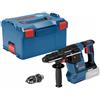 Bosch Professional 18V System Martello perfor.a batteria GBH 18V-26 F (2,6 J, SDS plus,forat. e scalp., KickBack Control, incl. mandrino autoserrante 13mm, impugn. suppl., L-BOXX)