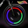 TAGVO 4pz Luce del Raggio della Bici(rosso+verde+blu+multicolore)con scatola delicata, Impermeabile&Facile da Installare, luci raggi ruote Lampada flash LED per pneumatici al neon,3 modalità di flash