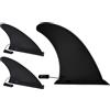Anfyko Finne Sup - Set di 3 pinne di ricambio (1 pezzo da 22,9 cm e 2 pezzi da 11,4 cm), nuovo materiale, durevole e infrangibile, con chiusura rapida rimovibile, per la maggior parte degli ISUP