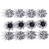 BinPhorm Punte da Golf per Scarpe,12 PCS Tacchetti Scarpe da Golf Golf Shoe Spike di Ricambio Antiscivolo Spikes