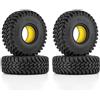 INJORA Pneumatici 63 * 22mm 1.0 MAVERIX M/T e Inserti in Gomma Siliconica per TRX4M SCX24 1/18 1/24 RC Crawlers