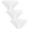 NEXT Donne Confezione da 3 brasiliane con Retro in Pizzo Che Non lasciano Il Segno Nero/Bianco/Pralina Nude 40