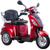 Scooter Z-TECH ZT-15-D "TRILUX PLUS" 3 RUOTE Differenziale per Disabili e Anziani -Rosso
