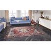 Elle Decoration Hamadan - Tappeto orientale a pelo corto, stile vintage, motivo orientale, per soggiorno, sala da pranzo, corridoio o camera da letto, colore rosso orientale, 160 x 230 cm