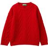 United Colors of Benetton Maglia G/C M/L 1344G100R Maglione, Rosso, 4 Anni Bambino