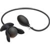 Master Series Dark Pearl Inflatable Vibrating Butt Plug Black