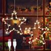Booaee Stella di Natale a LED, per finestra, decorazione natalizia, per balcone, matrimonio