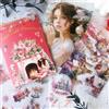 Ta Merry 20 Fogli Scrapbooking Adesivi per Scrapbook Accessori Natale Washi Stickers PET Clear Sticker Book Bullet Journaling Adesivi Decorativi per Journaling, Album Fai da te(Christmas Series 1)