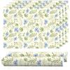 SCENTORINI Carta Profumata per Cassetti, 6 Fogli, Misura 36.5x52cm, Aroma di Lino per Cassetti, Armadio, Decorazione Profumata Carta da Regalo