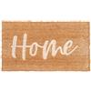 Comart - Zerbino Rio in Cocco con Scritte e Disegni Incisi - 40x70 cm - Tappeto Colorato per Ingresso Esterno e Interno - Asciugapassi Antiscivolo - Regalo Casa Nuova - Scritta Home Bianca