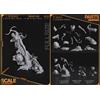 NomNom Figures Tribal Alien Warlord Diorama Resin Model Kit 1/10 Unpainted 3D Printed Sci-Fi
