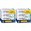Aquafresh Dentifricio Tripla Protezione per tutta la Famiglia, Gengive Sane, Smalto Forte, Alito Fresco, Gusto Eucalipto Lime e Menta, Pacco da 24 x 75ml