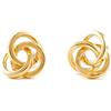 Monde Petit Orecchini per bambini rotondo - oro giallo 18K (750) - Scatola Regalo - Certificato di garanzia