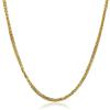 PRINS JEWELS Collana in oro giallo 18 carati 750 taglio diamante spiga frumento - larghezza 1,50 mm - lunghezza a scelta