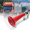 BORDEAG Tromba ad aria, clacson per camion 12V-24V 110DB, trombe ad aria, fischietto turco universale, super rumorosa Air Horn, clacson tromba ad aria, tromba singola, tromba ad aria compressa per auto
