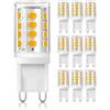 Eco.Luma Lampadina LED G9, Luce Bianca Calda, 3000K, 3W, Ricambio per Lampadina Alogena G9, 28W, 33W, AC230V, G9, Mini Lampadina a Incandescenza, Nessun Tremolio 280 lm, Non Dimmerabile, Confezione da 10 Pezzi