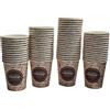 Terryshop74® 200 Bicchieri in Carta 200 ml Tema "All Morning" - Ecologici, Compostabili, Perfetti per Bevande Calde/Fredde fino a 70°C - Uso Domestico, Bar, Eventi