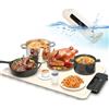 ZAPLIT Food Warming Piastra elettrica in silicone per alimenti, 6 livelli di temperatura (40-100°C), timer e sicurezza per bambini, tappetino termico portatile per buffet, feste e cucina