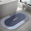 Dolic Tappetino da bagno Tappetini da bagno per il bagno Tappetino da bagno antiscivolo assorbente (Blue, 40 x 60 cm)