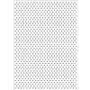 Vaessen Creative Darice Embossing Folder Cartella per Goffratura Mascherina Pois, Plastica, Trasparente, 29.7x21x0.3 cm